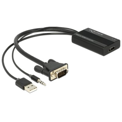 Delock Adaptador Vga A Hdmi Con Audio  Alimusb